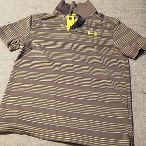 Boys under armour golf shirt